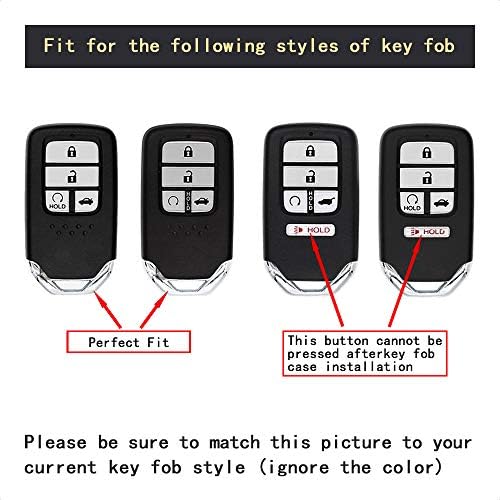 Тангсен клуч за клуч FOB, корица, компатибилен со Honda Accord Hybrid Civic CR-V пилот Elite 4 5 копче без клуч за влез далечински персонализиран