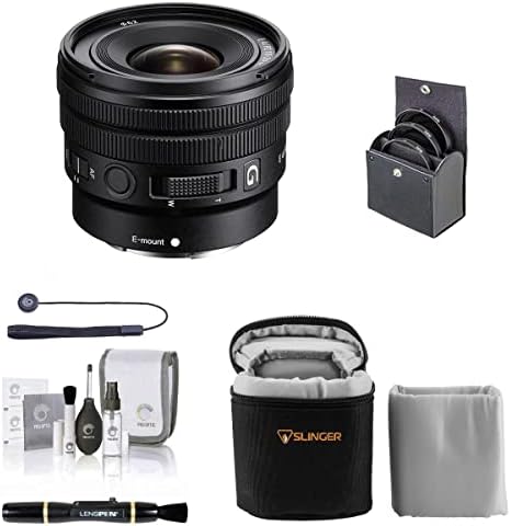 Sony e 10-20mm f/4 PZ G Објектив За Sony E, Пакет со 62mm Филтер Комплет, Slinger Мека Леќа Случај, Леќа Почиста, Комплет За Чистење,