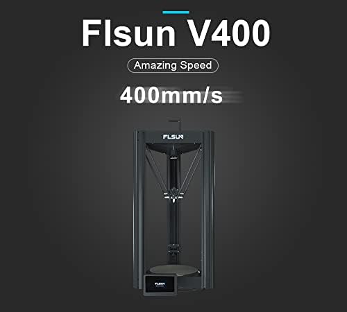 FLSUN V400 DELTA 3D печатач 400мм/s со голема брзина печатење 3Д печатачи со сензор за филамент и екстрадер со директен погон 300 ℃ млазница