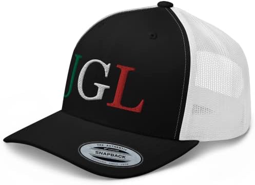 Rivemug JGL Tri Color извезена камионџија капа Чапо Гузман Чапоти 701 Шај -капа за прилагодување на капачето