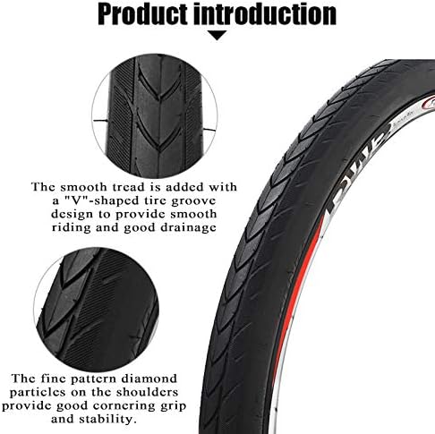 Гуангминг - Заменска велосипеска гума Класична гума од гума, концизна и мазна, добра дренажа и стабилност