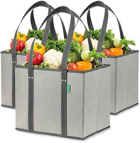 Креативна зелена животна торба со големина на семејство 8 -пакет - торбички за намирници што може да се употреби - изолирани