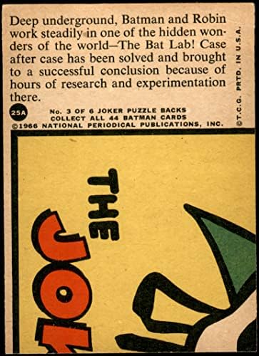 1966 Топпс # 25 во лабораторијата за лилјаци VG/ex