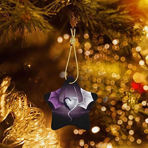 Виолетови И Жилави Змејови 2022 Божиќен Керамички Приврзок За Украсување На Елката