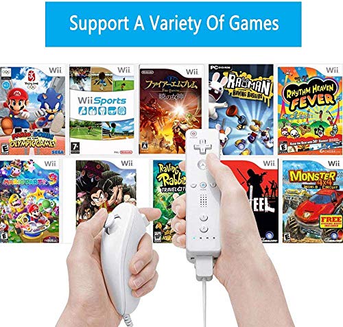 Wii Далечински Управувач, Безжичен Далечински Контролер На Gamepad Компатибилен Со Nintend Wii и Wii U, дојдете со Силиконска