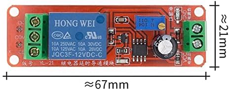 Кенди 1 парчиња 12V тајмер за одложување на модул за прекинувач на модул NE555 Осцилатор на автомобили