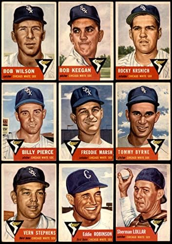 1953 Topps Chicago White Sox Team го постави Чикаго Вајт Сокс VG/Ex White Sox