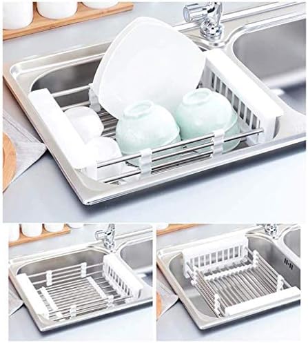 Rackах за садови за садови - квалитетна кујна за мијалник за миење садови за сушење, решетка за садови со одводнување