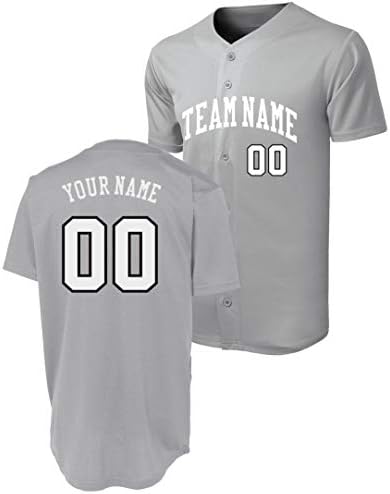 Копче за бејзбол дрес за персонализиран дизајн на тимот за спортски кошули S-3XL за мажи-млади