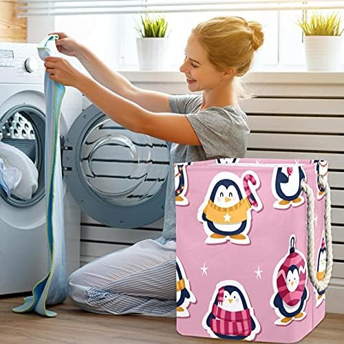 Деја водоотпорни корпи за алишта високи цврсти преклопни смешни налепници поставени со пингвини за печатење за печатење за возрасни