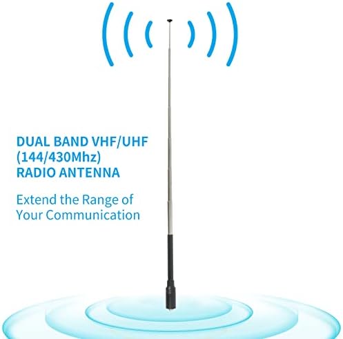 Нелавја двоен бенд VHF UHF 144/430MHz HAM Радио телескопска антена рачна двонасочна радио СМА женска антена за Кенвуд Вуксун Бтех Баофенг