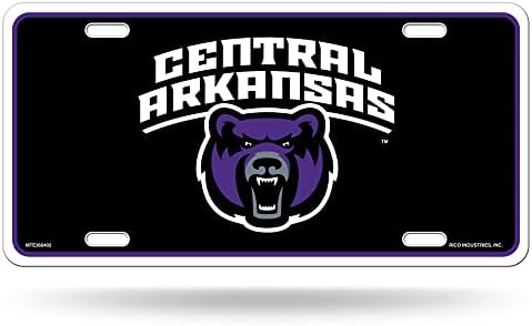 Централна Арканзас мечка на регистарска табличка на Универзитетот во метал ознака