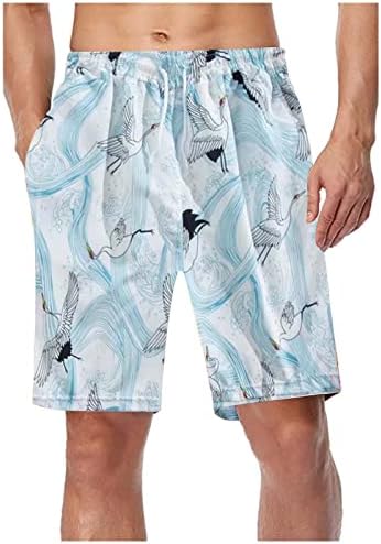 Маки од табла шорцеви машки летни модни модни обични чипкави плажа плажа панталони за пливање шорцеви бргу y