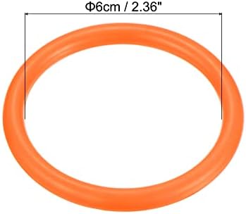 РИНГ на ринг-ринг-ринг-ринг 6 см, 12 пакет пластичен обрач за отворено забавно играње на игра, портокал, портокал