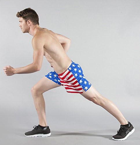 Боа Менс Се Протега 3.75 V-Изрез Трчање Кратко Американско Знаме