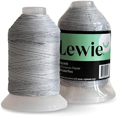 Rewie Charcoal Recicled Fless Floss Fills - Atrosed Mint - 500 употреба - природен стоматолошки конец направен w/ рециклирани влакна - еколошки,