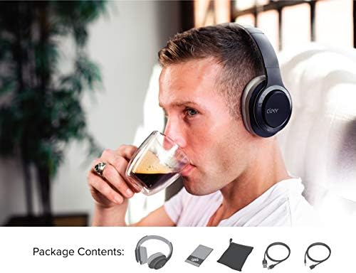 Cleer Audio Enduro 100 БУЛЕТОВНИ Слушалки за Bluetooth - над увото за брзо полнење со брзо полнење, подкастинг 100 ч. Долга батерија | Целосно