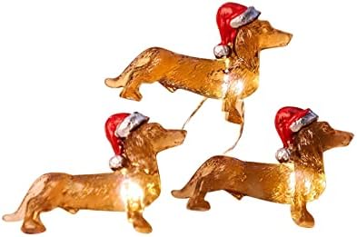 Светла за жици на кученца LED батерии управувани и напојувани самовили за миленичиња декорација на тема за домашни