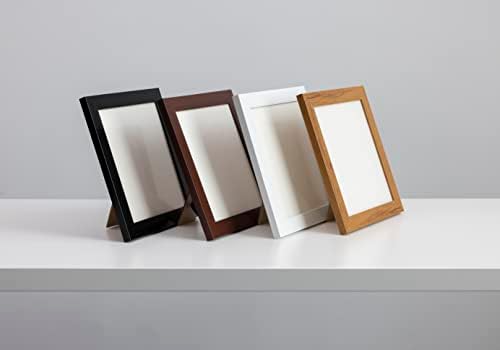 Ebherys 10x10 Engridery Frame 3 парчиња пакет за приказ на парчиња везови, елегантни и класични, чудесни црни, бели, кафеави