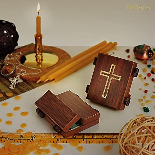 Нклаус - Свети Никола-Христијанска Икона Триптих-Николај Чудотворец - патување олтар дрво