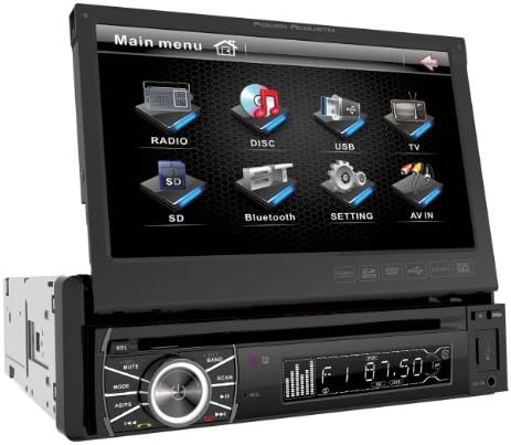 Power Acoustik PTID-8920B IN-Dash DVD AM/FM Приемник со 7-Инчен Flip-Out Екран На Допир Монитор И USB/SD Влез