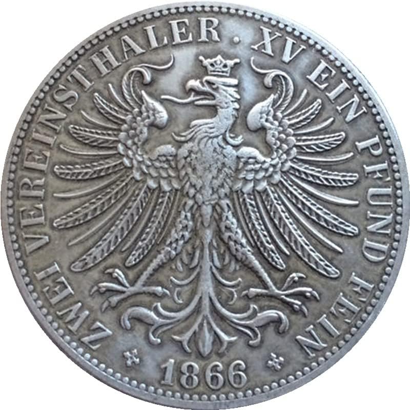 1866 германски Монети Бакарни Сребрени Антички Монети Монети Ракотворби Колекција дува