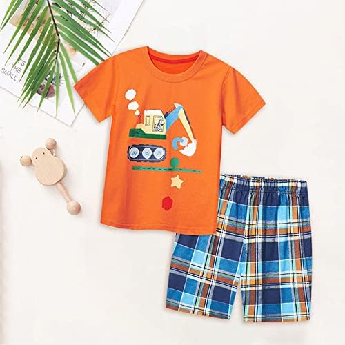 Детски шорцеви поставуваат хавајски облека, новороденче за кратки ракави за деца со кратки ракави+шорцеви костуми за момчиња шорцеви со