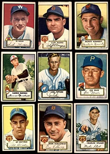 1952 година Бејзбол Бејзбол 25 сет за стартување на картички/Лот VG