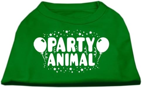 Mirage Pet Products Party Party Animal Screen Print Mirts Emerald Green xs