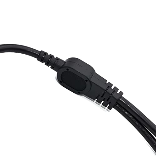IEC 320 C14 MALE до 2 x C13 Femaleенски y Сплитер кабел околу 1м должина од 1,5 мм квадратни