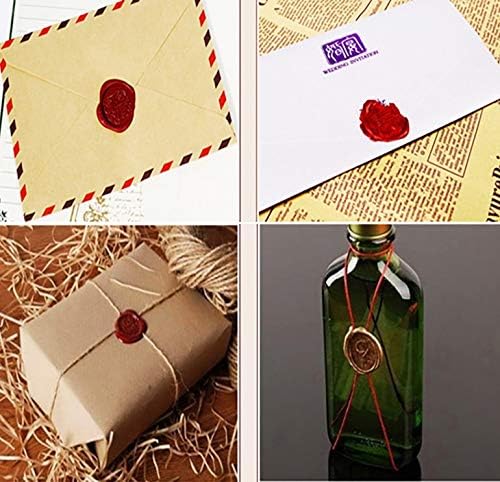 Yghm Running Knight Wax Part Patceam Elegangt зелена макаруна дрвена рачка запечатување восок за печатот Подарок за вино пакет свадба покани картички пликови букви печат печат печат
