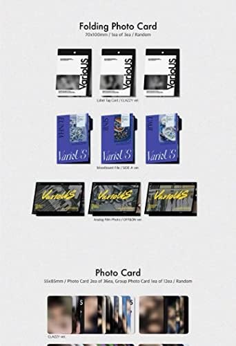 Viviz Различни 3-ти мини албум Photobook Side-A верзија CD+60P Photobook+1ea Strikes весник+1P персоналот само картичка+1p преклопување