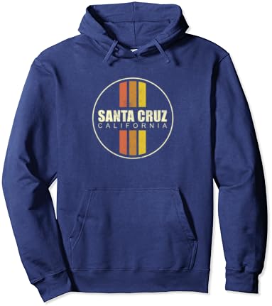 Ретро Санта Круз Калифорнија пуловер Худи