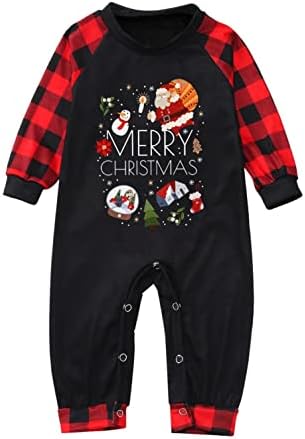 Божиќна облека XBKPLO, совпаѓање, семејна појава на семејни божиќни пижами за парови родител-дете ПЈС облека