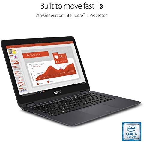 ASUS ZenBook Flip UX360UA 13,3-инчен Екран На Допир Кабриолет Лаптоп, Core i7, 16GB, 512GB SSD, Windows 10, Читач На Отпечатоци