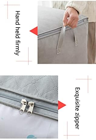 Крфнми 3 парчиња Дебела Неткаена Торба За Складирање Облека Ватенка Завршна Торба Кутија За Складирање Облека