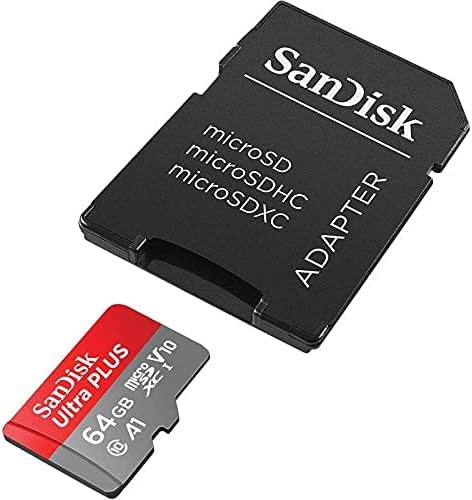 Sandisk Ultra Плус 64GB MicroSDXC UHS-I Картичка Со Адаптер 130mb / S Класа 10 U1 A1