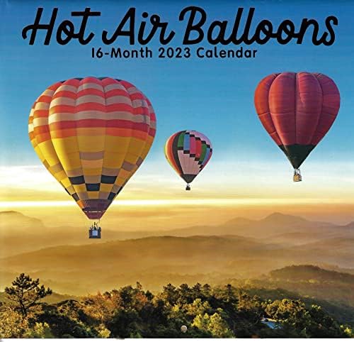 2023 Балони Со Топол Воздух Ѕиден Календар Со Целосна Големина За Планирање, Распоред и Организирање