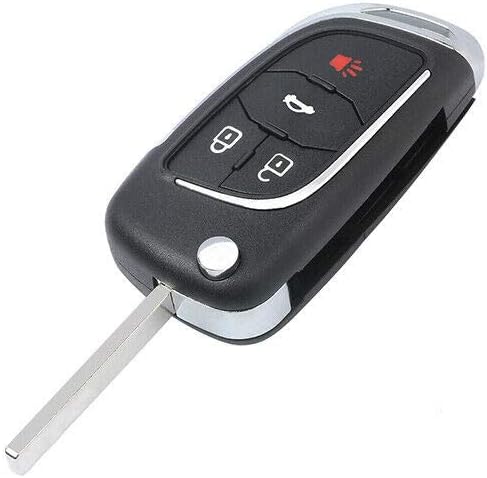 Ceyecu изменет 4 куќиште за далечински клуч на копчето за далечински клуч за Chevy Camaro Cruze Equinox Malibu, само клучна школка