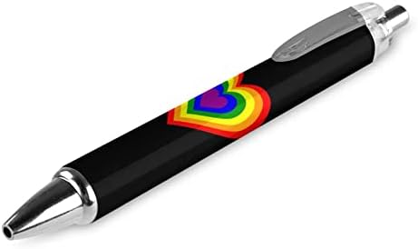 ЛГБТ Виножито срцево топка пенкало за повлекување на пенкала за мажи за жени