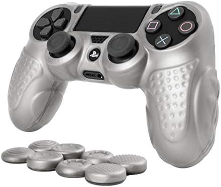 PS4 Контролер зафаќа кожата против лизгање на силиконски куќиште за Sony PlayStation 4 PS4/SLIM/PRO контролер со 8 x fps pro палецот
