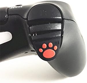 ЗА PS4 Контролер L2 R2 Копчиња За Активирање Налепница Капак За Мачка Шепа Прилагоден Дизајн Силиконска Кутија Капа Леплива Црвена Боја