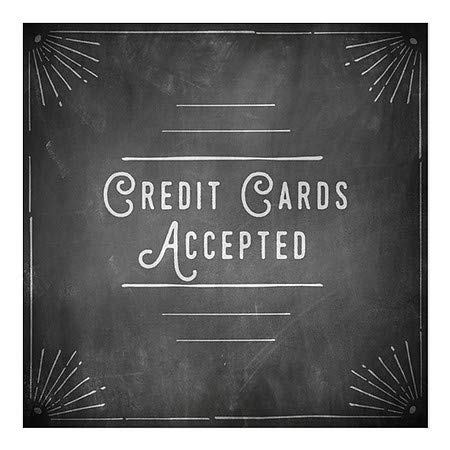 CGSignLab | „Прифатени кредитни картички прифатени -КАРЛАЛНИОТ КОНЕР“ ВИДЕН | 5 x5
