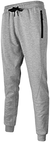 Linspllo mens joggers панталони со џебови со патенти Атлетски панталони со затегнување на џемпери за мажи за голф панталони за патеки за голф