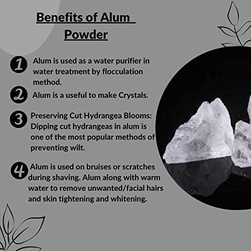 Алафи® Алум камен блок | Бела алум кристална карпа | Кристален камен Фиткари од алумбре | Природен алум камен Пиедра де Алумбре