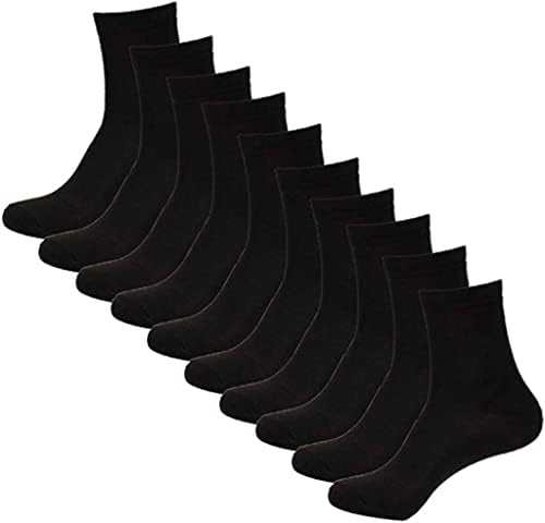 Женски машки чорапи 10 пара црни деловни активности чиста чиста