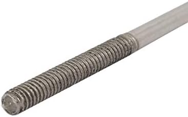 X-Gree M2 Thread 80 mm долга не'рѓосувачки челик двоен крај навојна завртка за завртки за завртки (Vite A Testa Piatta Filettata A Doppio Filetto