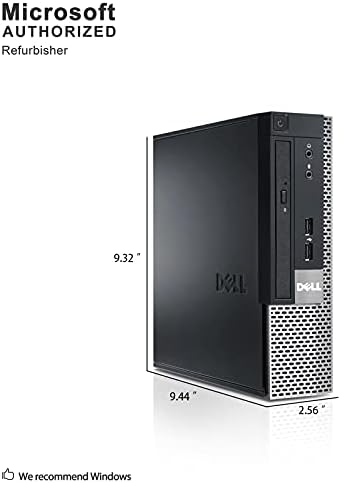 DELL Optiplex 9020 Ултра Мала Форма Фактор Бизнис Десктоп Компјутер, Intel Quad-Core i5-4570S до 3.6 Ghz, 8GB RAM МЕМОРИЈА, 500GB HDD, DVD,