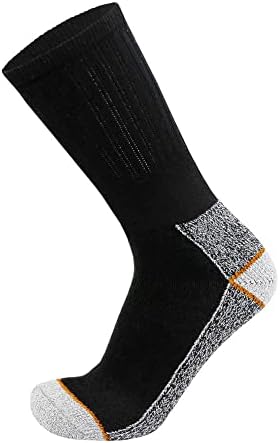 Менс тешки челични пети, памучни чорапи, мултипак, големина на чевли во САД 9-12