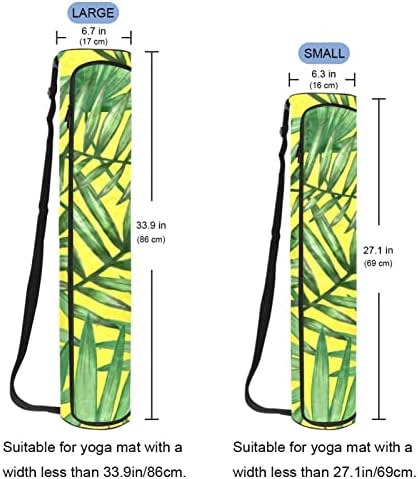 Agгдн Јога Мат Торба, Тропски Палмето Шема Вежба Јога Мат Превозникот Целосна Поштенски Јога Мат Носење Торба Со Прилагодлив Ремен
